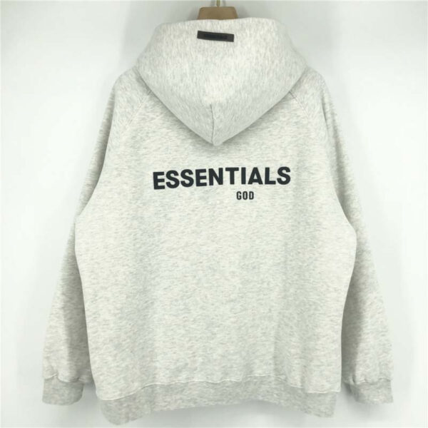 Essentials Fleeces Thick Light Gray Hoodie - Fear of God