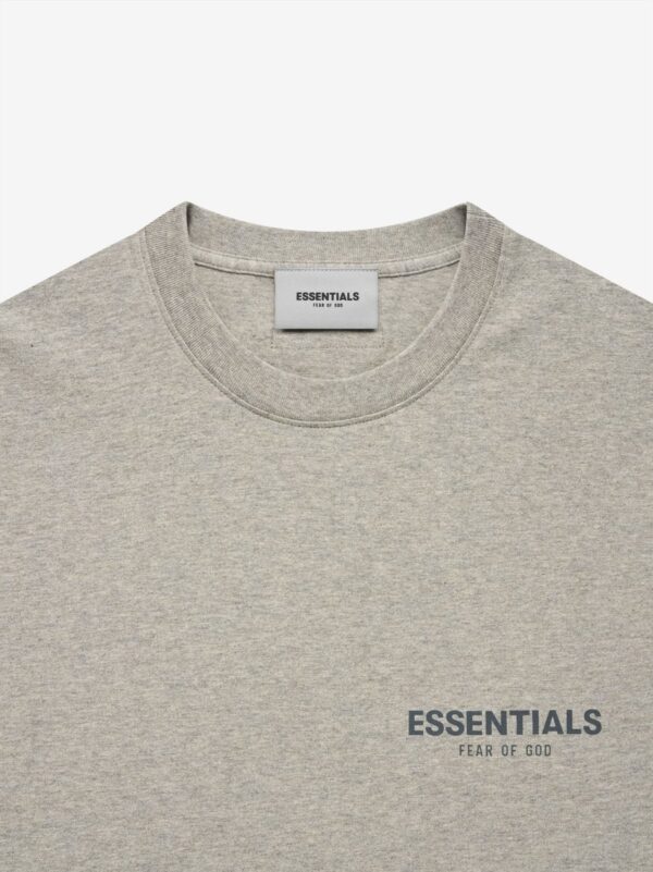 Essentials SS dark heather oatmeal T-Shirt 3