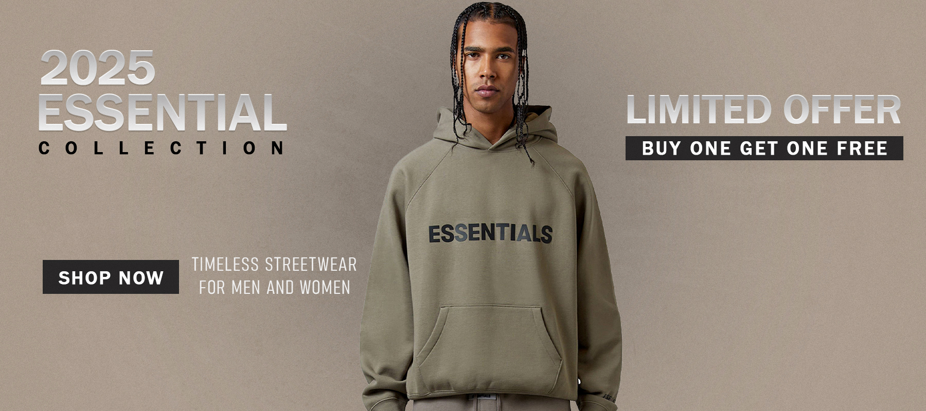 essentials hoodie banner
