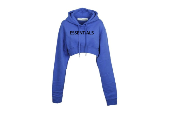 Essentials Oversized Cropped Hoodie