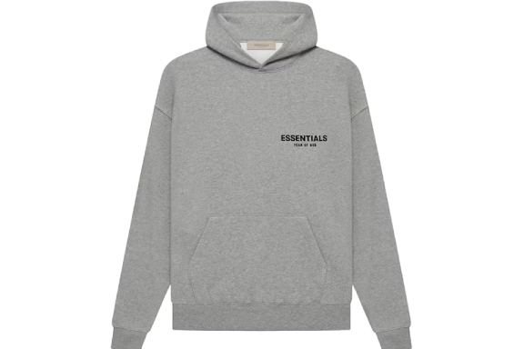 Essentials Pollover Dark Heather Oatmeal Hoodie