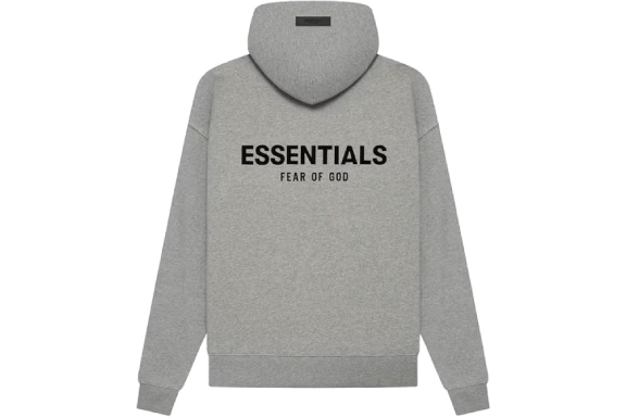 Essentials Pollover Dark Heather Oatmeal Hoodie