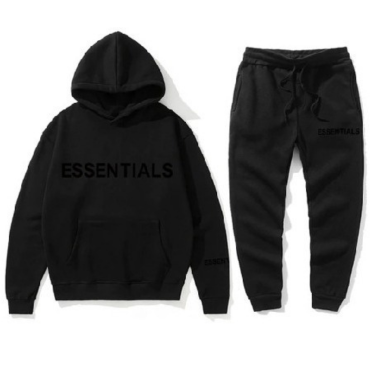 Essentials Black Tracksuit
