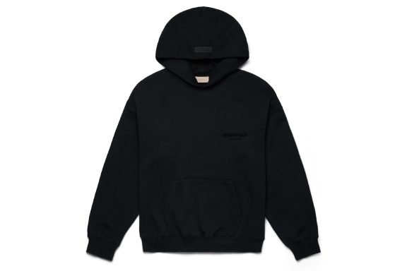 Fog Essentials Pullover Chest Logo Hoodie Black