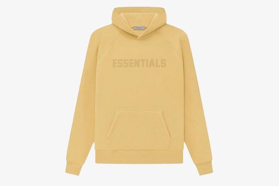 Essentials Knit Pullover Hoodie Yellow