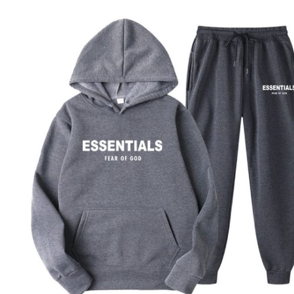 Essentials Hoodie Fear of God Dark Gray TrackSuit